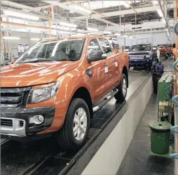  ?? PHOTO: SUPPLIED ?? Ford’s production line in Silverton, Pretoria. The writer says if South Africa is to become a true launching pad for multinatio­nals into the rest of Africa, we need to be able to easily employ people from countries in East, West and Central Africa.