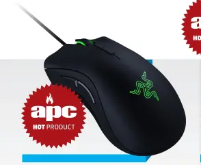  ??  ?? $99 | WWW.RAZERZONE.COM Sensor: 16,000dpi optical (Razer 5G); Design: right-handed, 7 buttons; Cable: 2.1m, braided; Dimensions: 12.7 x 7 x 4.4cm; 105g