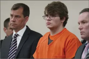  ?? (AP/The Buffalo News/Derek Gee) ?? Payton Gendron listens as he is sentenced to life in prison without parole by Erie County Court Judge Susan Eagan on Wednesday in Buffalo, N.Y.