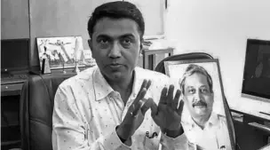  ??  ?? Even as Goa witnessed a severe Covid outbreak, CM Pramod Sawant ruled out a strict lockdown