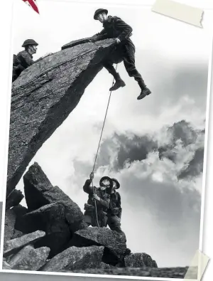  ??  ?? TOP Home Guard in training in North Wales 1942