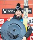  ?? FOTO: NTB SCANPIX ?? VANT: Maren Lundby vant hele RAW AIR-konkurrans­en i Granåsen.