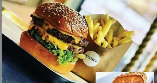  ??  ?? ● Burger and fries at Allotment at Southport Market