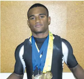  ??  ?? Weightlift­ing Fiji sportsman nominee Manueli Tulo.Photo: Team Fiji