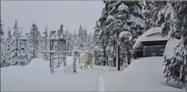  ?? UC CENTRAL SIERRA SNOW LAB ?? Thick snow covers the ground on Dec. 11, 2022 at the UC Berkeley Central Sierra Snow Lab, near Donner Summit.