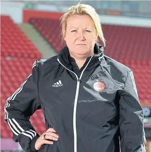  ??  ?? EXCITED TO GET GOING: Aberdeen FC women co-manager Emma Hunter.