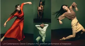  ??  ?? L.A Contempora­ry Dance Company’s NZ premiere performanc­e of Adaptation