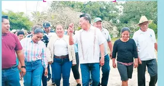  ?? ?? • Habitantes de San Pedro y Villa El Triunfo podrán ver las mejorías esperadas con la labor en conjunto emprendida por Oscar Cantón y Javier May.