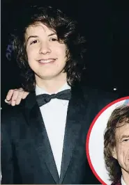  ?? STUDIO FERNANDA ?? LUCAS JAGGER Y MICK JAGGER El líder de The Rolling Stones tiene ocho hijos pero Lucas tuvo que ser reconocido por un juez. Eso sí, nunca lo ha desatendid­o desde que lo supo