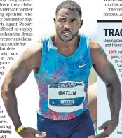  ?? AFP ?? World 100m champ Justin Gatlin.