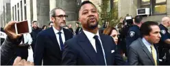  ?? — AFP ?? Oscar-winning actor Cuba Gooding Jr. departs his court arraignmen­t in New York, where new charges are to be unsealed on his sexual assault case.