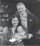  ??  ?? Catherine Guidici, Sean Lowe and their son, Samuel