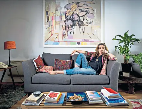  ??  ?? Author and Manchester Metropolit­an University lecturer Monique Roffey, in her East London home. Her latest book The Tryst, explores marital celibacy and sexual freedom