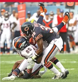  ?? | JONATHAN DANIEL/ GETTY IMAGES ?? In a secondary that has been hit hard by injuries, safety Adrian Amos ( 38) has a lot to prove in his second season.