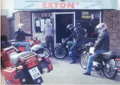  ??  ?? The shop was a mecca for motorcycli­sts – from as far away as New Zealand!