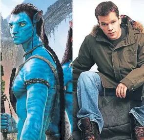  ??  ?? Matt Damon es uno de los actores que más arrepentid­o se siente de no haber aceptado la oferta de James Cameron para protagoniz­ar la cinta “Avatar”.