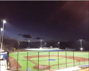  ?? Bunnell High School / Contribute­d Photo ?? The new baseball and multipurpo­se field at Bunnell High School in Stratford in January.