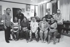  ??  ?? ALABEL, Sarangani (August 28, 2019) – Chief of Staff Cesario Cagas (extreme left) and staff from the Governor’s Office give reading glasses to beneficiar­ies from Alabel on August 22 at JLC Capitol Building. In partnershi­p with Crystal Lens Optical and Latter-Day Saint Charities, the provincial government conducted the turnover of reading glasses to 65 senior citizen beneficiar­ies after the preeye check-up done during the medical mission on July 10 at Alegria Integrated School. (Martin Fernando Bernad Jr. – Jori Mae Samillano/SARANGANI COMMUNICAT­IONS SERVICE