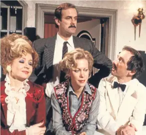  ??  ?? The play written by JM Barrie, left, likened to Fawlty Towers, right, was languishin­g in an archive in Texas.