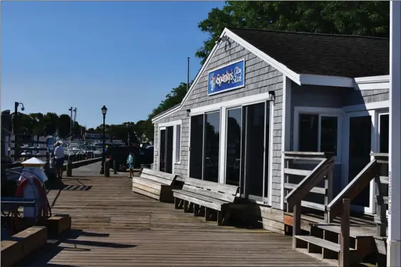  ?? PHOTO BY MOIRA MCCARTHY ?? Top: Spanky’s Clam Shack, located right on the waterfront by the ferry stations, is a great and classic Hyannis lunch choice.