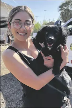  ?? ?? ADOPTER: Amy Diaz
CITY OF RESIDENCE: Imperial
PET’S NAME: Cricket
AGE: 2 years
BREED: Spaniel mix
DATE ADOPTED: April 2022