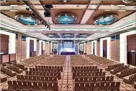  ??  ?? The Grand Nexus ballroom can accommodat­e up to 2,100 people.