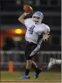  ?? MNG FILE ?? Former Daniel Boone quarterbac­k JD Okuniewski, pictured during a 2012 game, has taken over as Blazers head coach.