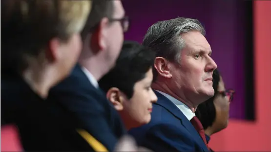  ?? Steven Camley is away ?? Sir Keir Starmer, seen here during the launch of Labour’s last manifesto, has emerged as a front-runner in the party’s leadership contest