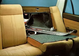  ?? ?? Fold-down rear seat was a rare feature in mainstream models in 1979