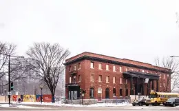  ??  ?? All that remains is the three-storey nurses’ centre, constructe­d in 1919. NOV. 20, 2018: AFTER