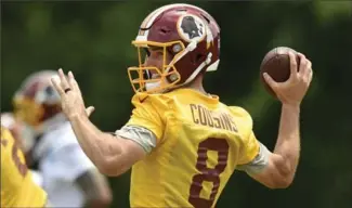  ?? ASSOCIATED PRESS FILE PHOTO ?? Kirk Cousins has set Redskins franchise records with 4,166 and 4,917 yards the past two seasons.