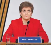  ??  ?? Under pressure First Minister Nicola Sturgeon appeared in front of the committee on Wednesday