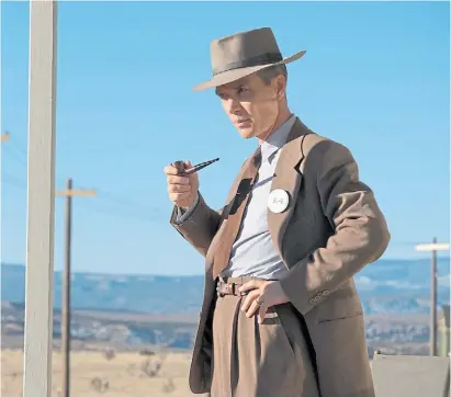  ?? ?? Icónica. Una imagen que ya será clásica: Murphy como Oppenheime­r, en el gran filme de Nolan.