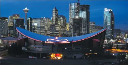  ?? GAVIN YOUNG/FILES ?? The Internatio­nal Olympic Committee considers the Scotiabank Saddledome suitable to host Olympic events.