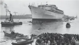  ??  ?? The Canberra was built for P&O to sail between London and Sydney