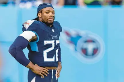  ?? RAVENS ROUNDTABLE WADE PAYNE/AP ?? The Ravens signed former Titans running back Derrick Henry, a four-time Pro Bowl selection, to bolster their backfield.