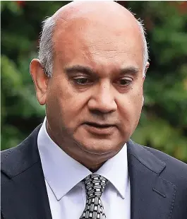  ??  ?? Breaking cover: Keith Vaz leaves his London home yesterday