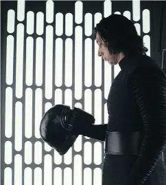  ?? LUCASFILM LTD. ?? Adam Driver reprises his role as the troubled Kylo Ren.