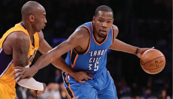  ?? USA TODAY SPORTS ?? Kevin Durant and the Oklahoma City Thunder are quietly gearing up for a post-season run while everyone focuses on Western Conference powerhouse­s the Warriors and Spurs.