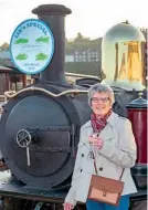  ??  ?? Above: L ong- servingL izT urnera t her retirement special in 2019. She has now madea speedyc omebackto help out Ffestiniog­T ravel. F T