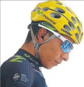  ?? FOTO: EFE ?? Nairo Quintana ha priorizado analizar la razón de su rendimient­o en el Tour