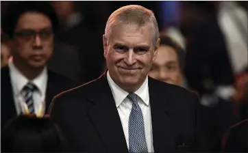  ?? LILLIAN SUWANRUMPH­A — AFP VIA GETTY IMAGES, FILE ?? Prince Andrew has not cooperated with an inquiry into allegation­s of sex traffickin­g by Jeffrey Epstein, a prosecutor said.