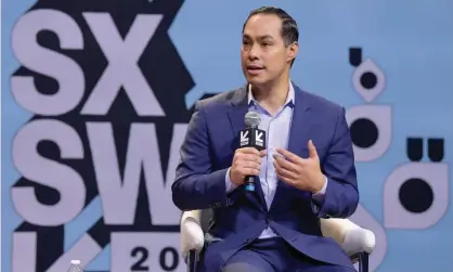  ??  ?? Julián Castro speaks in Austin. Photograph: Danny Matson/Getty Images for SXSW