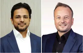  ?? ?? Ashar Nazim, Group CEO of Aion Olivier Crespin, CEO of Zand