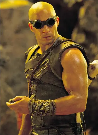  ?? — UNIVERSAL PICTURES FILES ?? Vin Diesel portrays an anti-hero with no extraneous screen magnetism.