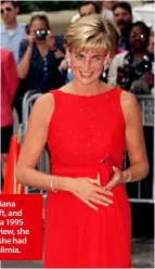  ??  ?? Princess Diana in 1982, left, and in 1997. In a 1995 BBC interview, she disclosed she had battled bulimia.