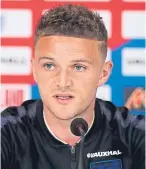  ??  ?? Kieran Trippier: believes there is a goal threat throughout team.