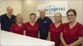  ??  ?? Dillons Dental finalists in the Sensodyne Dental Team of the Year (from left): Adrian Dillon, Mary Dunne, Kim Connolly,Thomas Corkery, Stephanie Boland and Hilde Nolte. Missing is Sharyn Byrne.