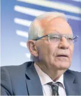  ?? F.E. ?? Josep Borrell, el alto representa­nte de la Unión Europea.