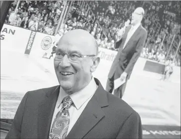  ?? Brian van der Brug Los Angeles Times ?? BOB MILLER has continued to follow the Kings’ games since his retirement last year, but the longtime broadcaste­r has more time for vacations, travel and to spend with family. He will be honored Saturday.